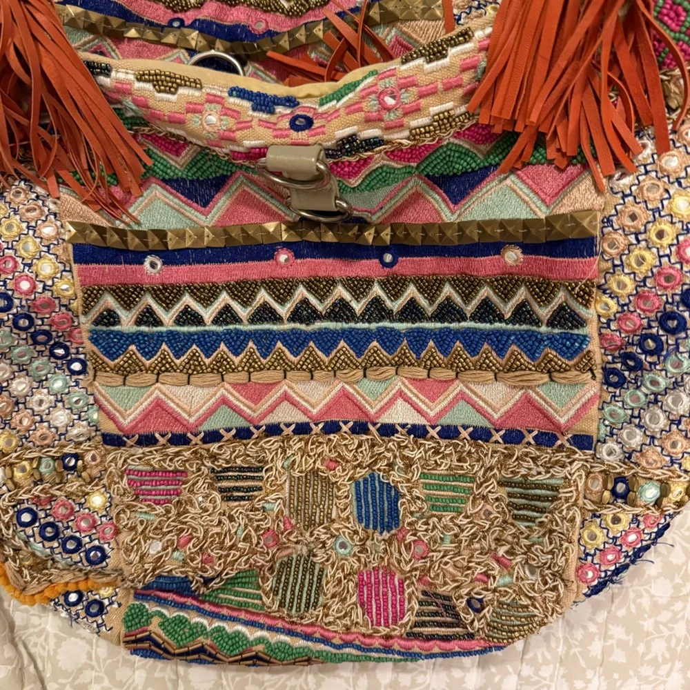 Banjara Bead & Mirror Hobo Bag